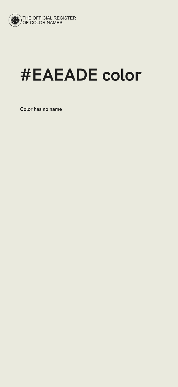 #EAEADE color image