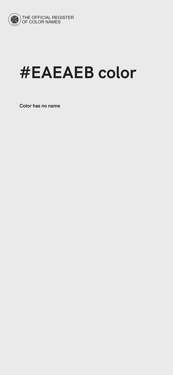 #EAEAEB color image