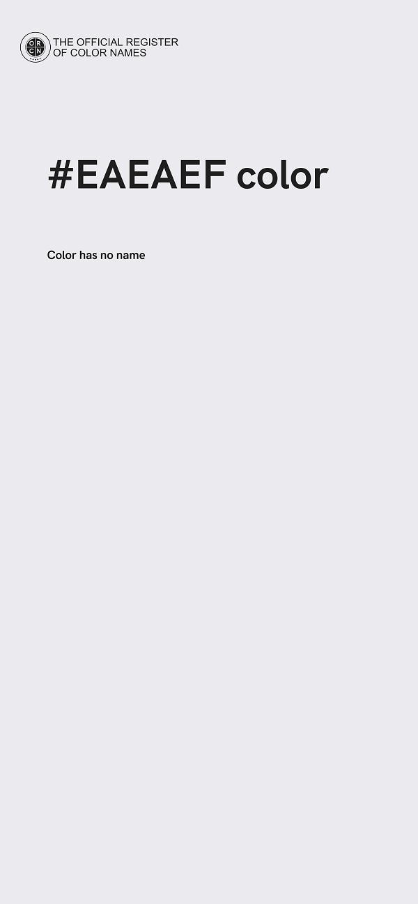 #EAEAEF color image