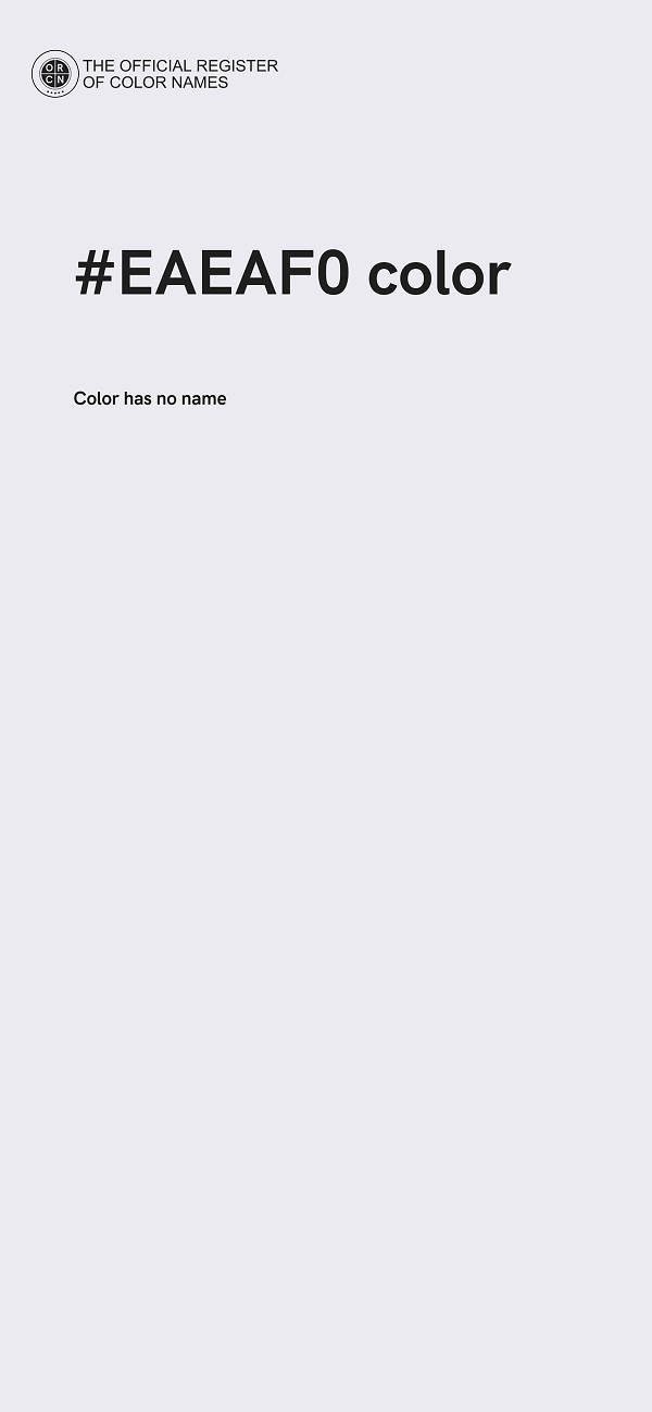 #EAEAF0 color image