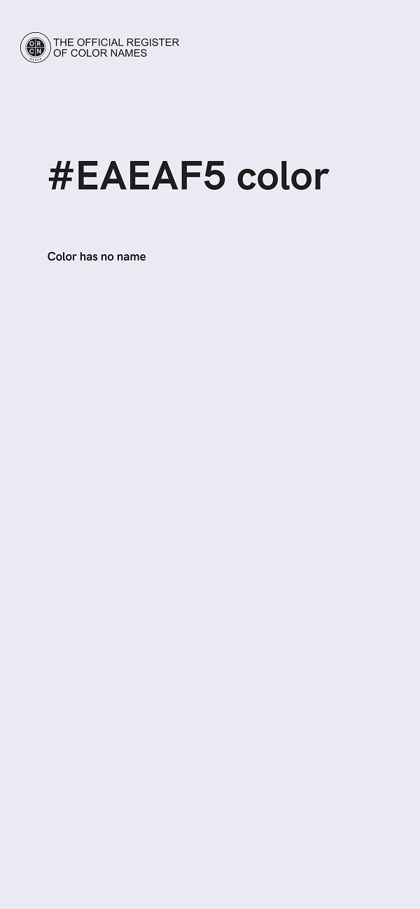 #EAEAF5 color image