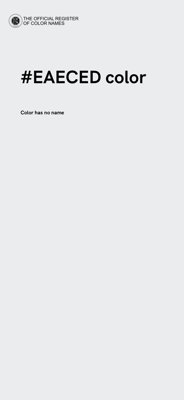 #EAECED color image