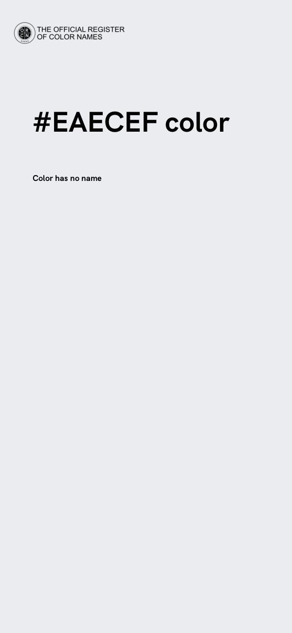 #EAECEF color image