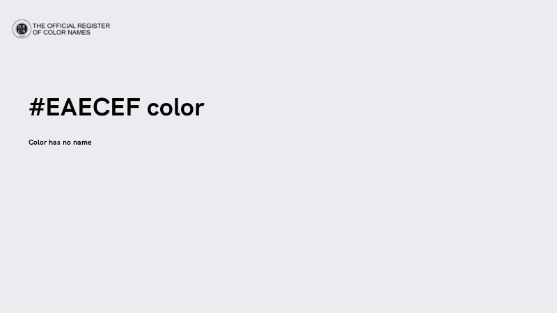#EAECEF color image