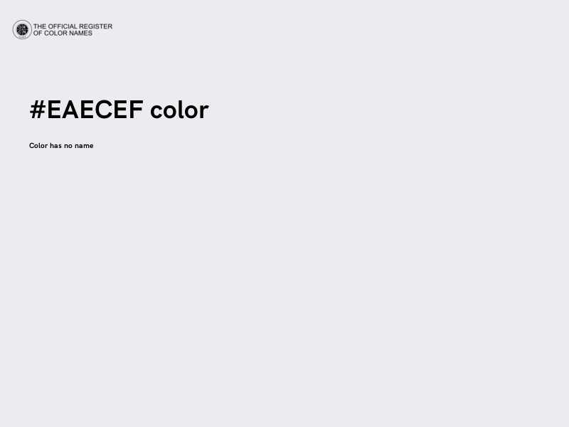 #EAECEF color image