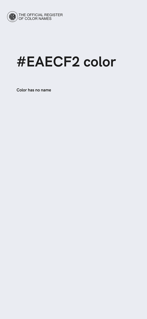 #EAECF2 color image