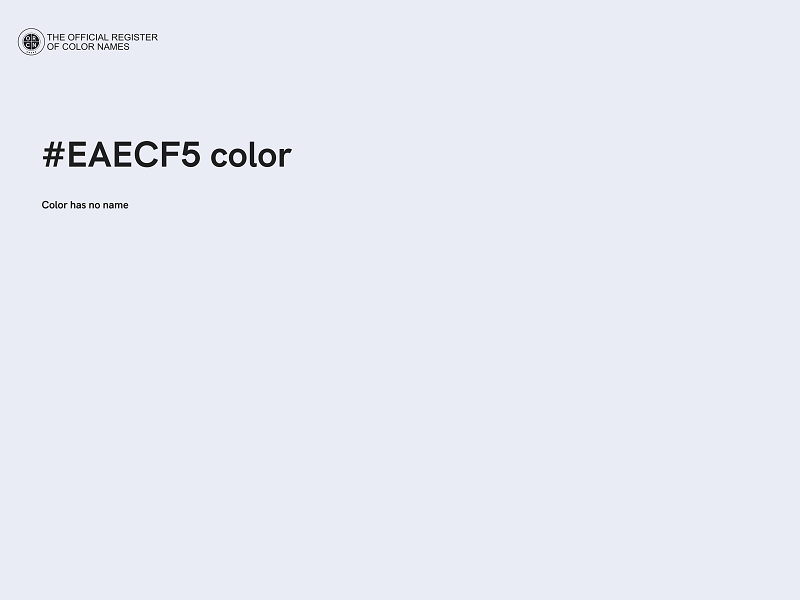 #EAECF5 color image