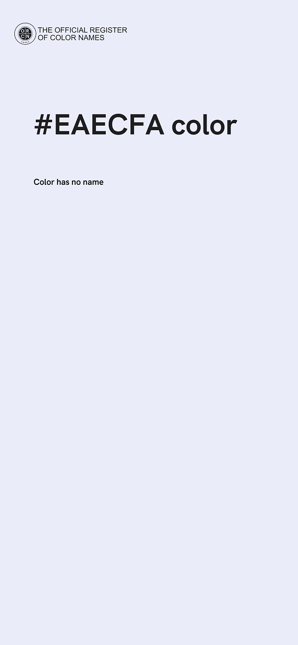 #EAECFA color image
