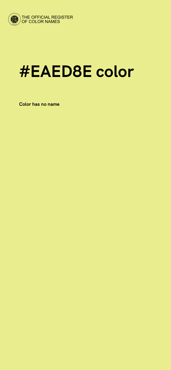 #EAED8E color image