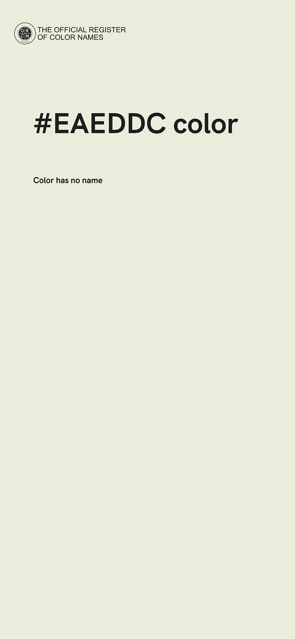 #EAEDDC color image