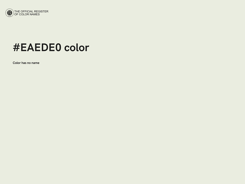 #EAEDE0 color image