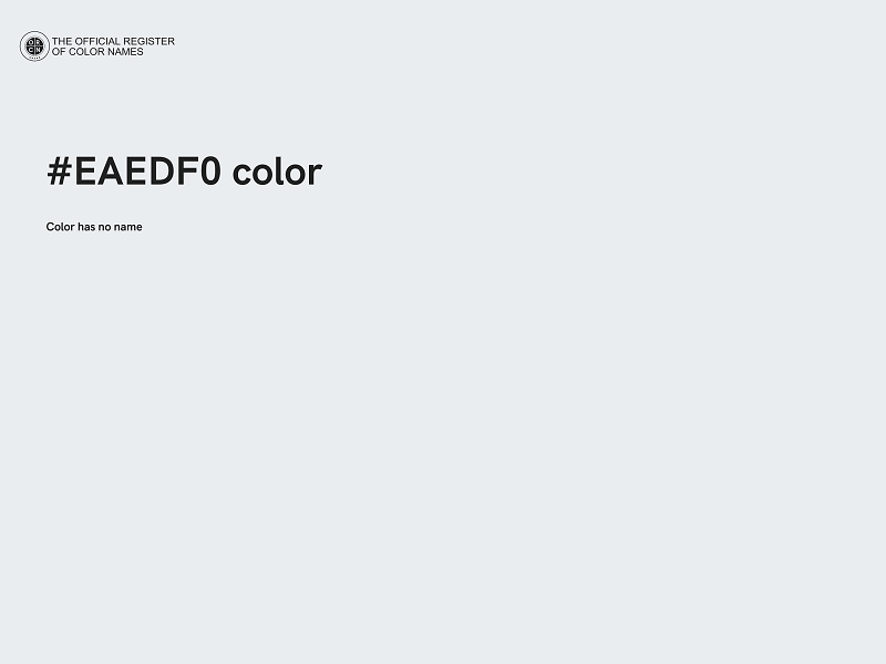 #EAEDF0 color image