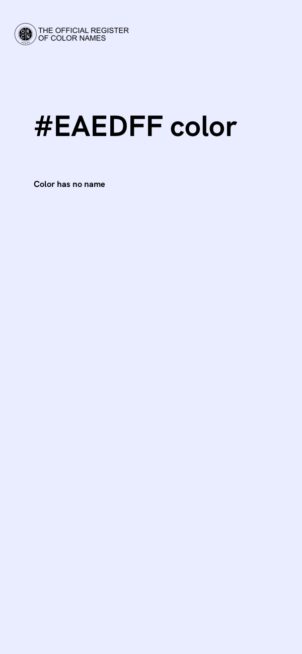 #EAEDFF color image