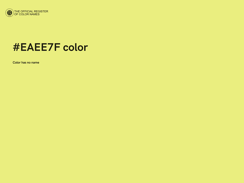 #EAEE7F color image