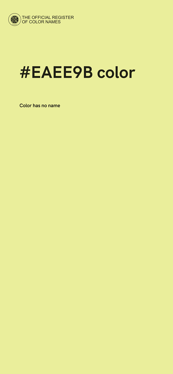 #EAEE9B color image