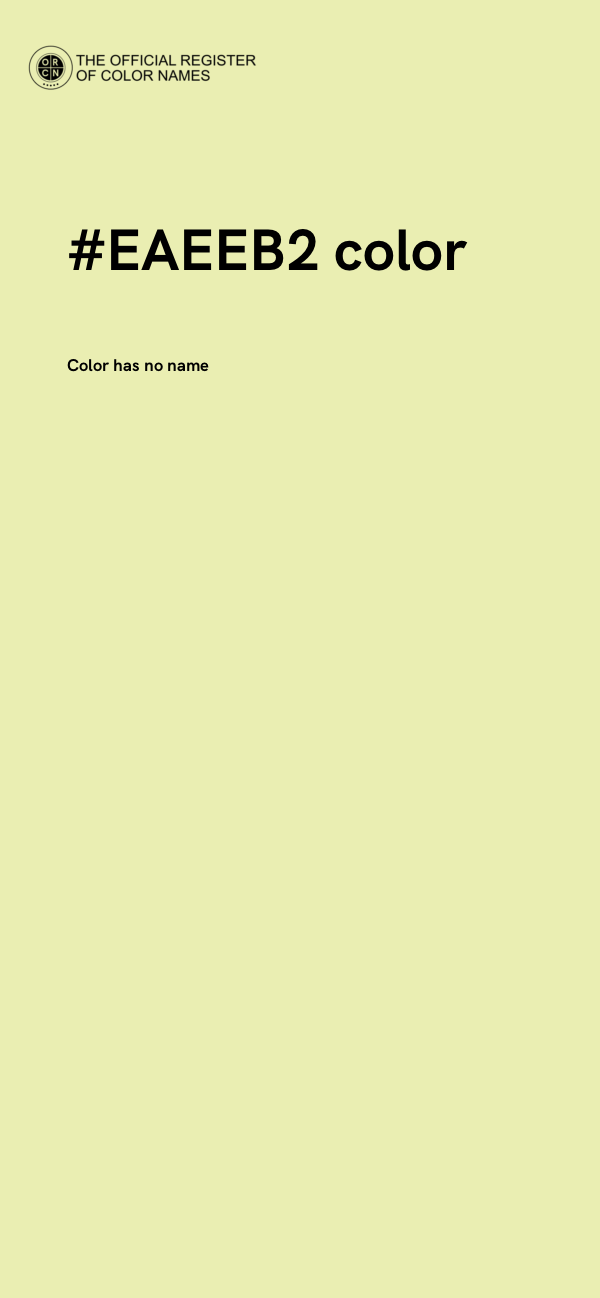 #EAEEB2 color image