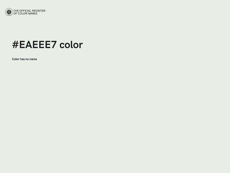 #EAEEE7 color image