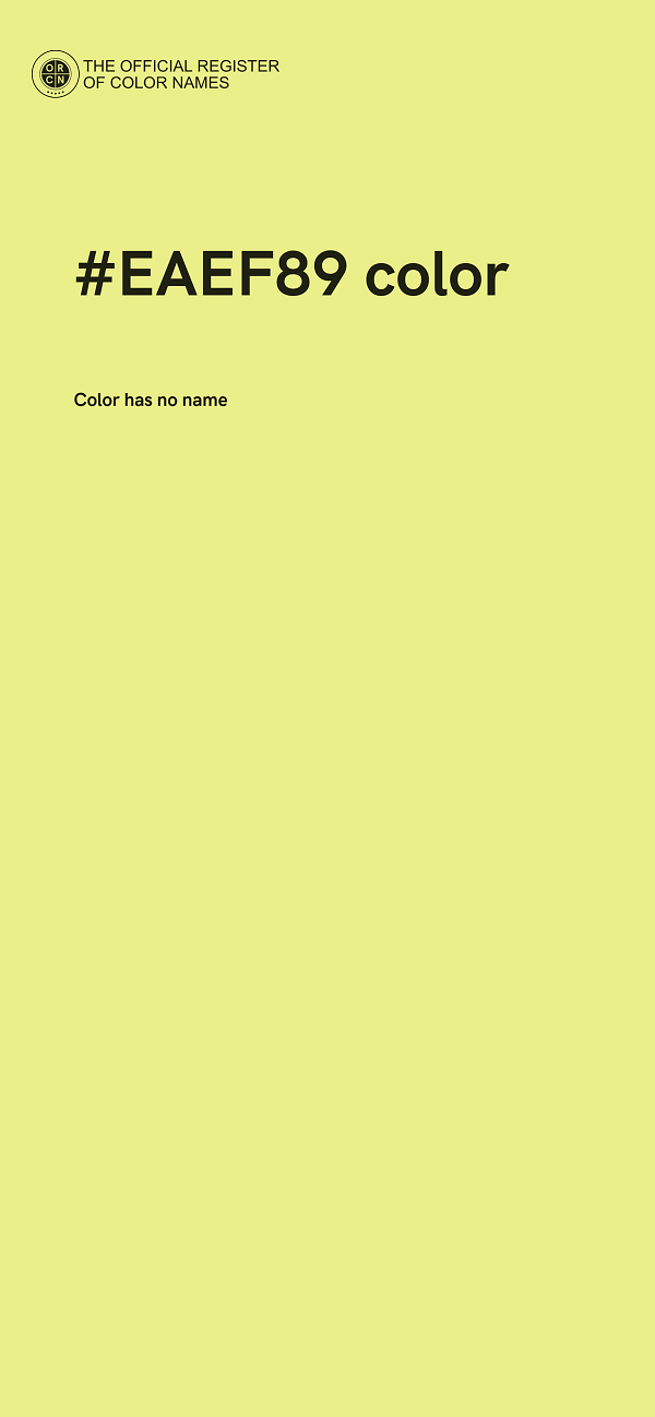 #EAEF89 color image