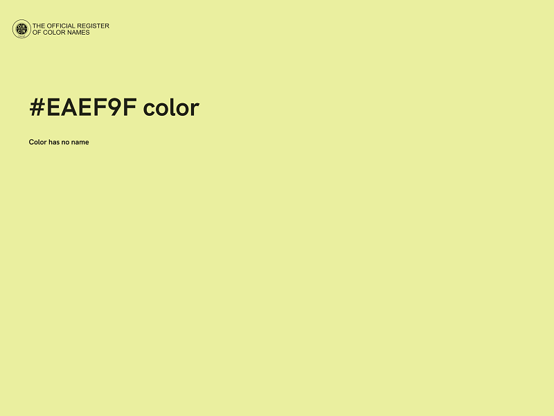 #EAEF9F color image