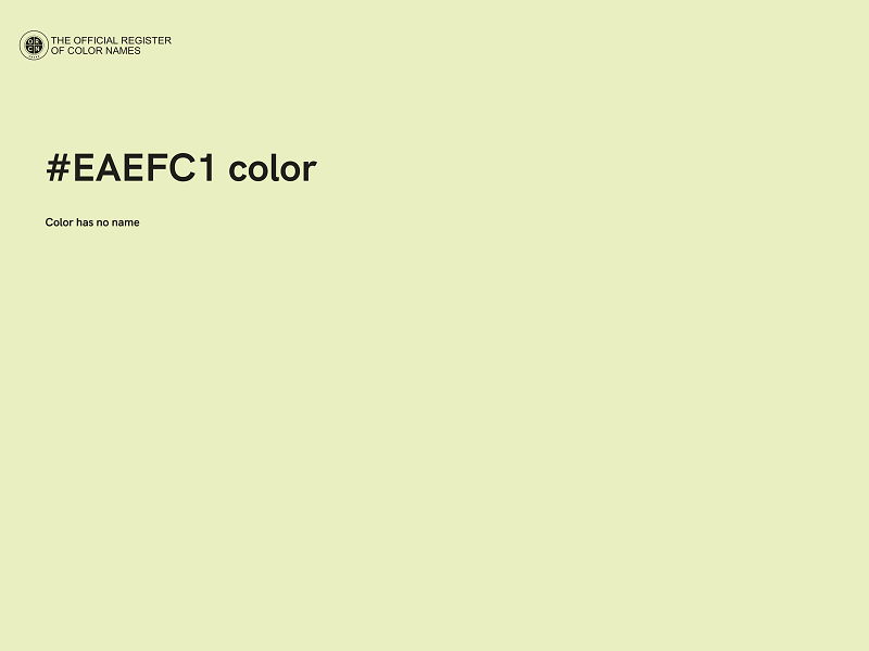 #EAEFC1 color image