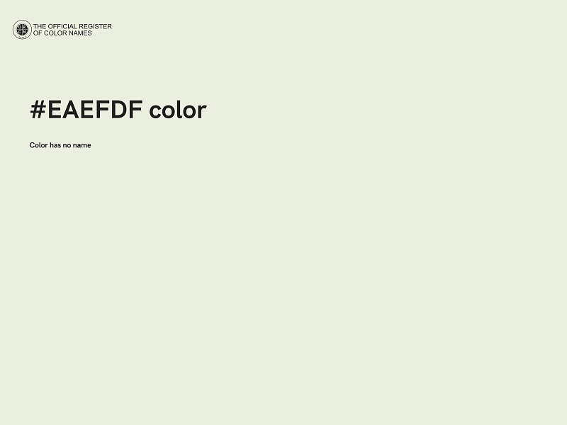 #EAEFDF color image