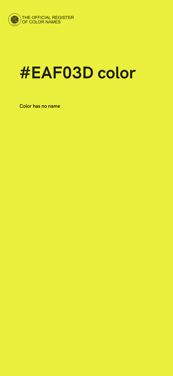 #EAF03D color image