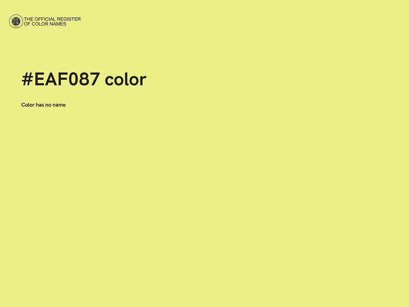 #EAF087 color image