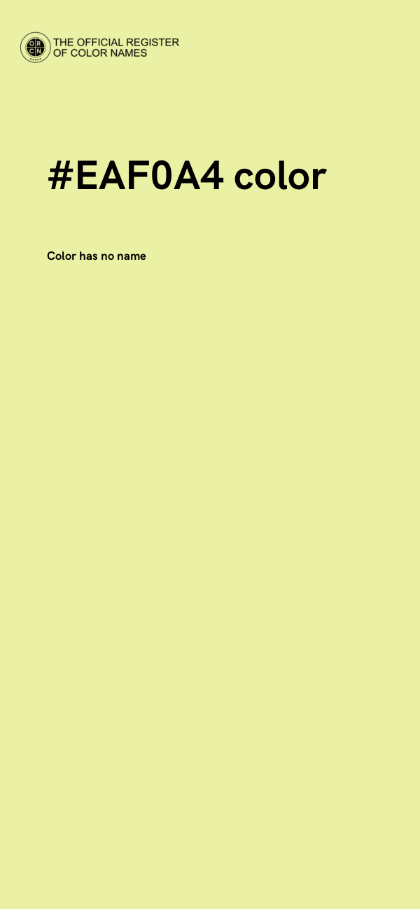 #EAF0A4 color image