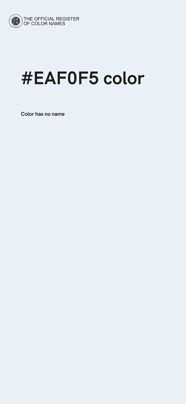 #EAF0F5 color image