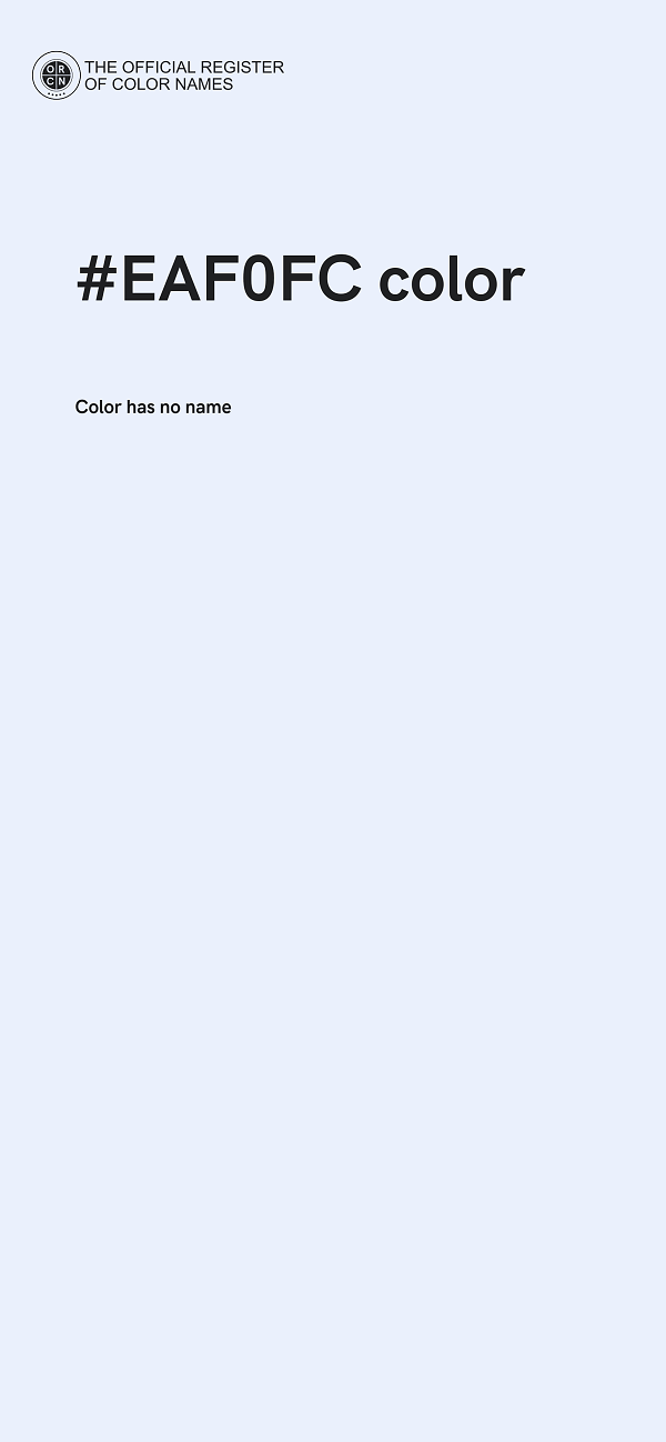 #EAF0FC color image