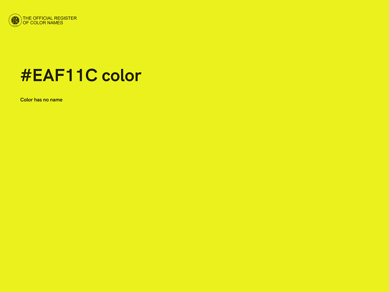 #EAF11C color image