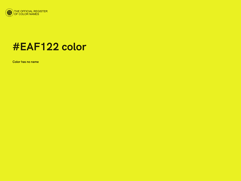 #EAF122 color image