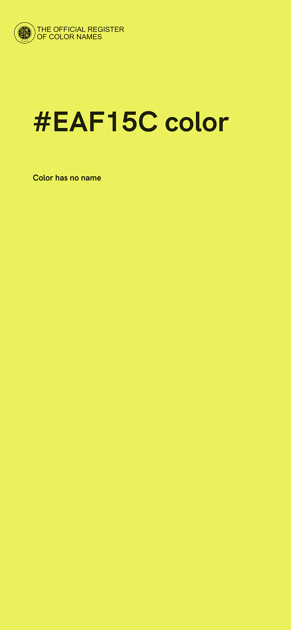 #EAF15C color image