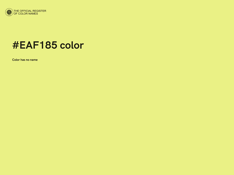 #EAF185 color image