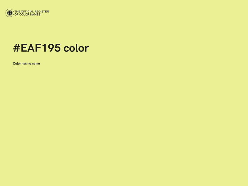 #EAF195 color image