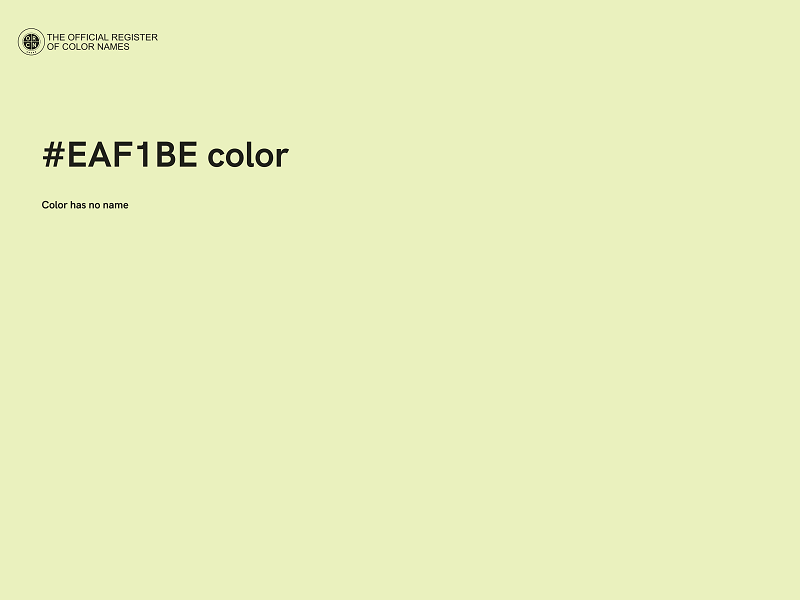 #EAF1BE color image