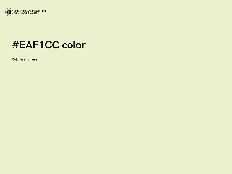 #EAF1CC color image