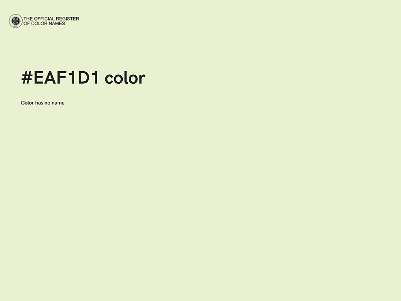 #EAF1D1 color image