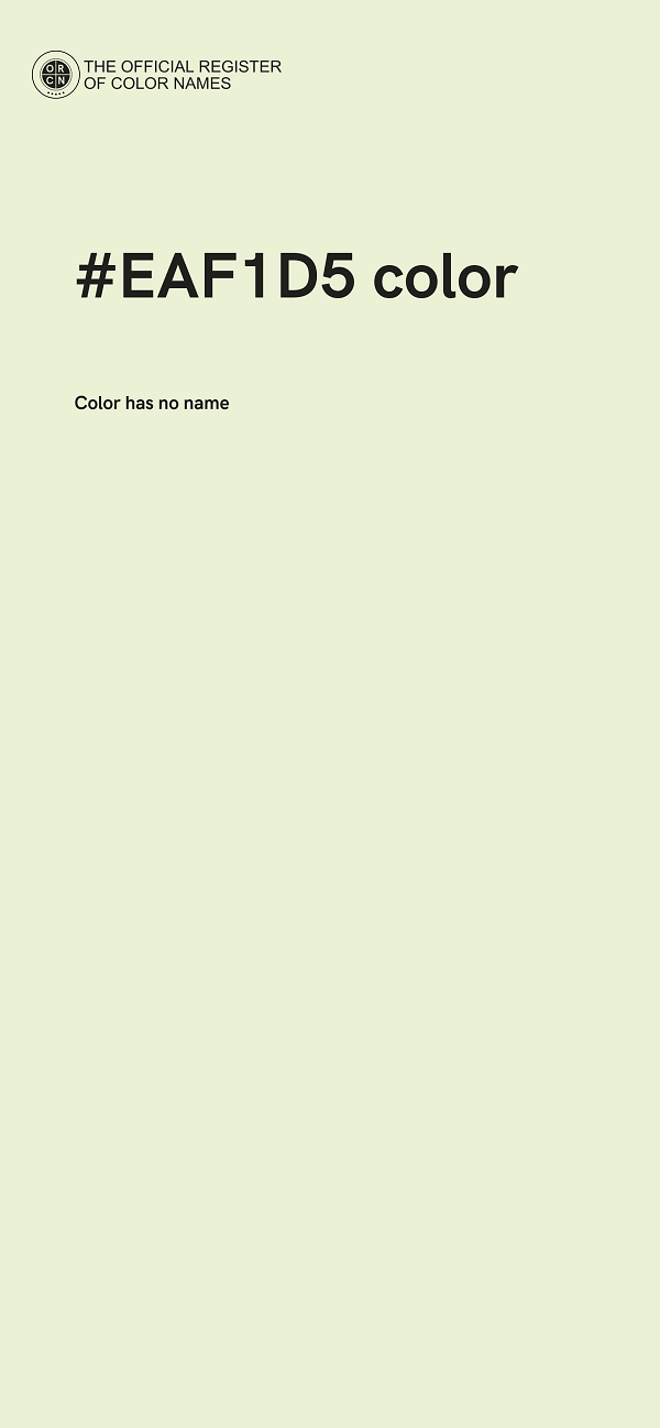 #EAF1D5 color image