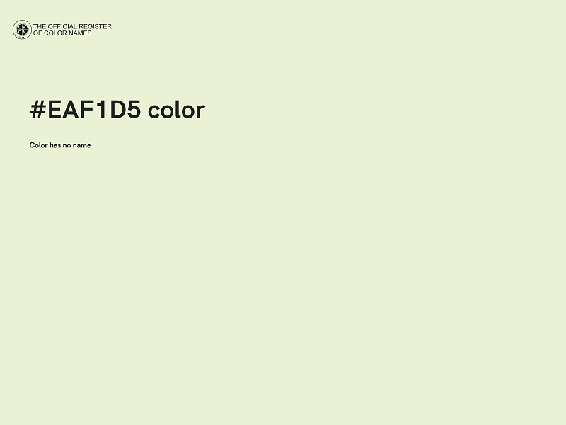 #EAF1D5 color image