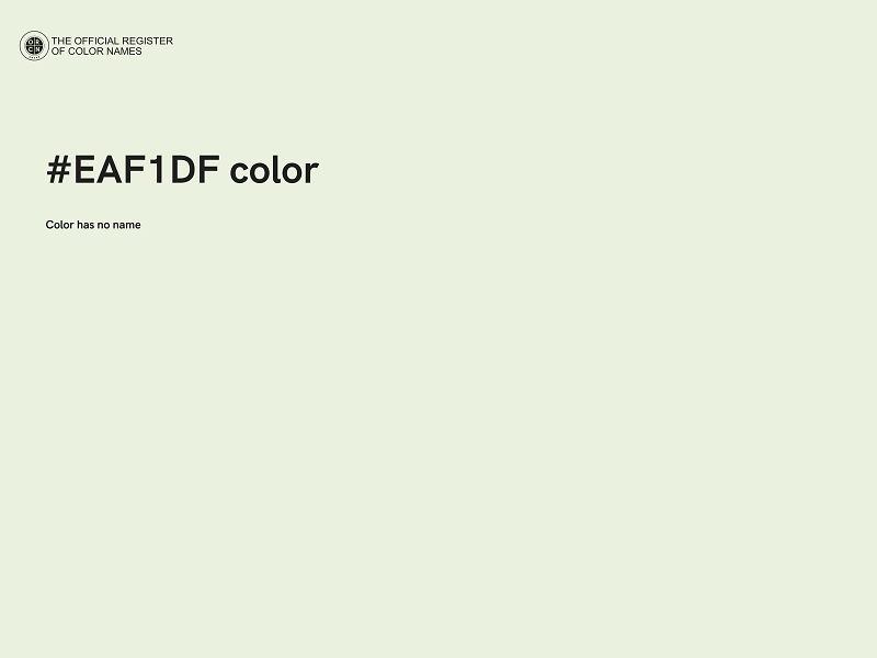 #EAF1DF color image