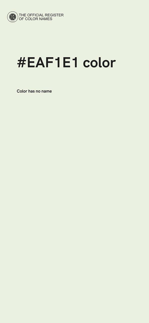 #EAF1E1 color image