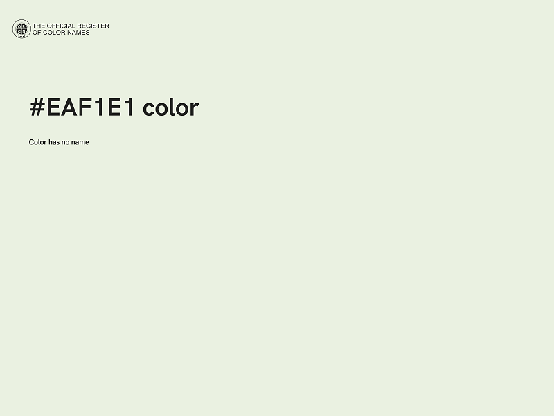 #EAF1E1 color image