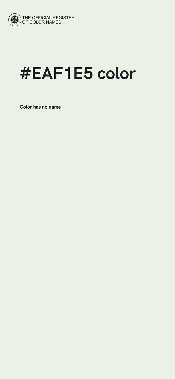 #EAF1E5 color image