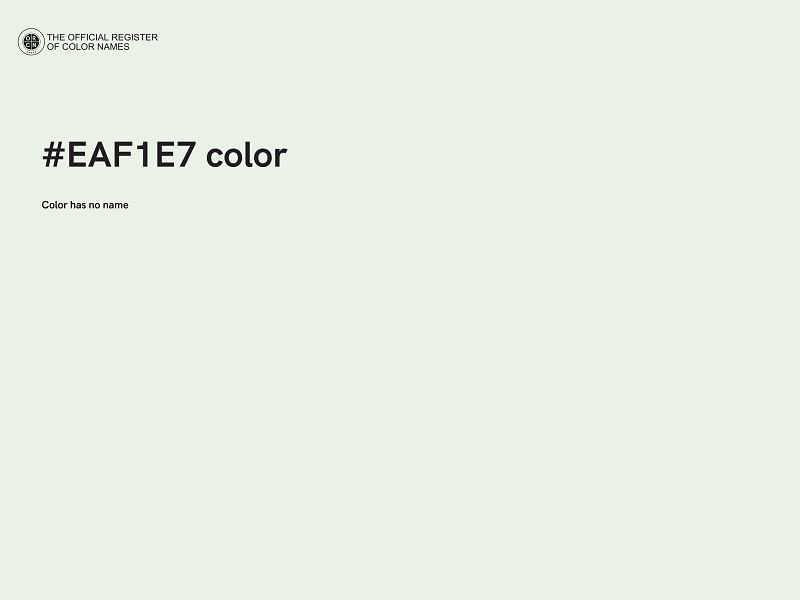 #EAF1E7 color image