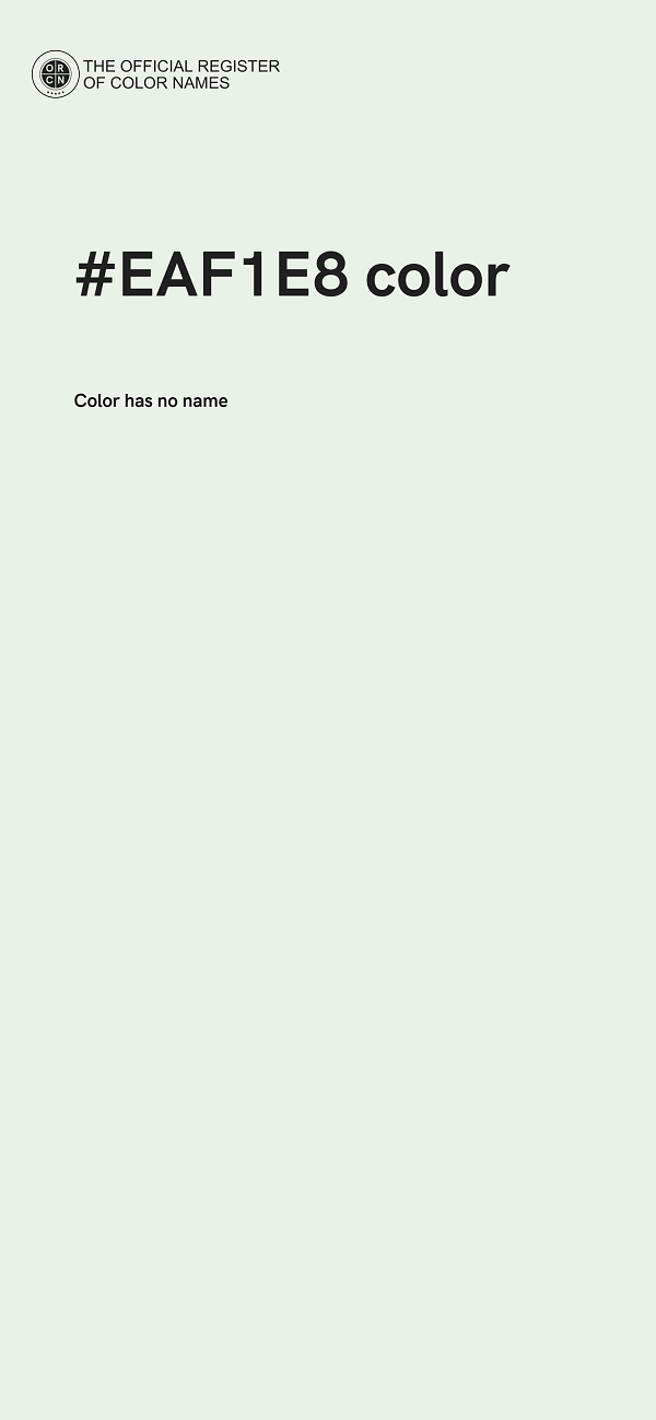 #EAF1E8 color image