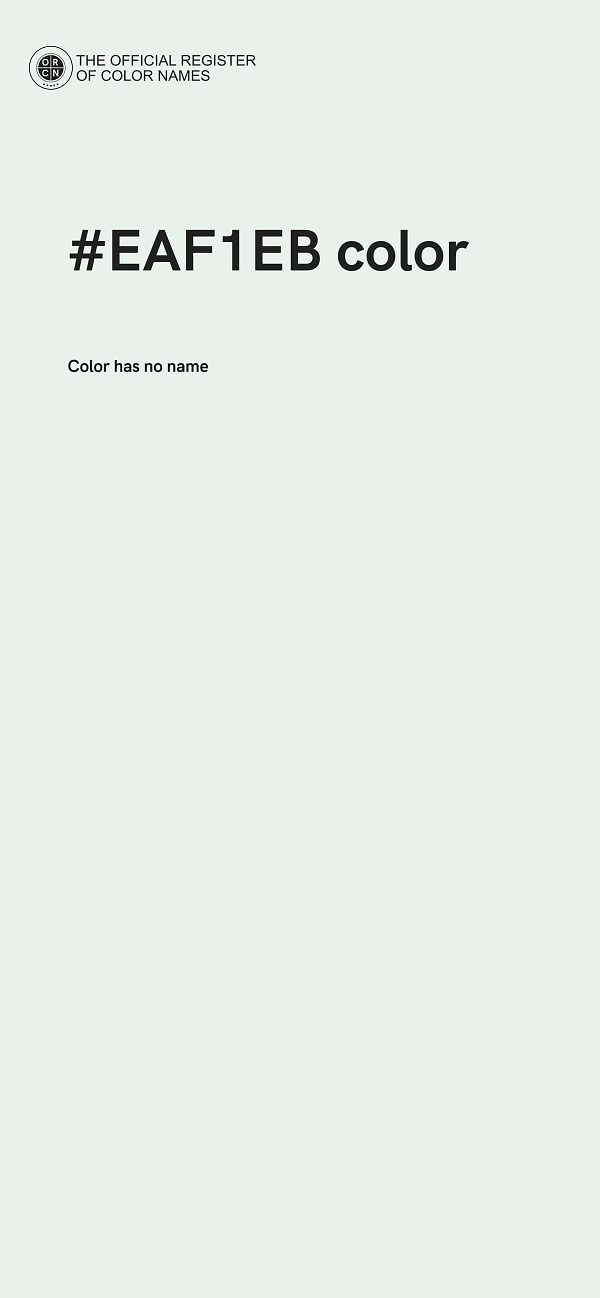 #EAF1EB color image