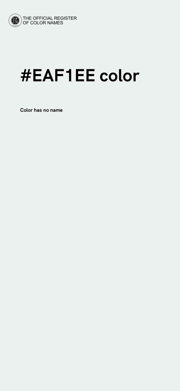 #EAF1EE color image