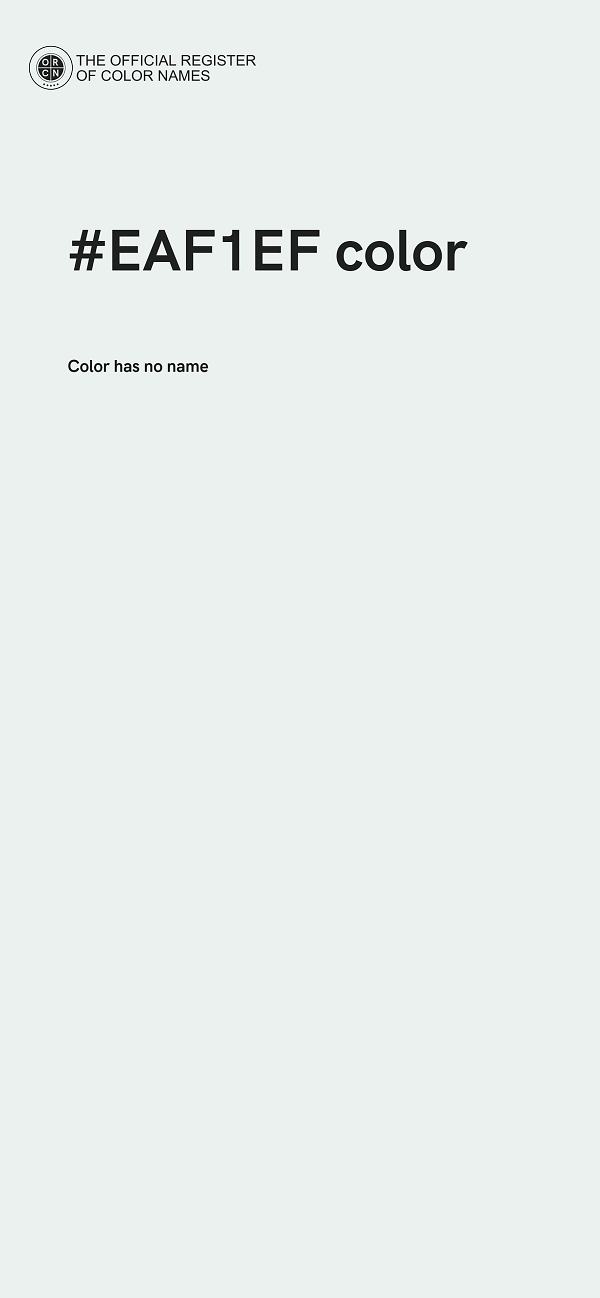 #EAF1EF color image