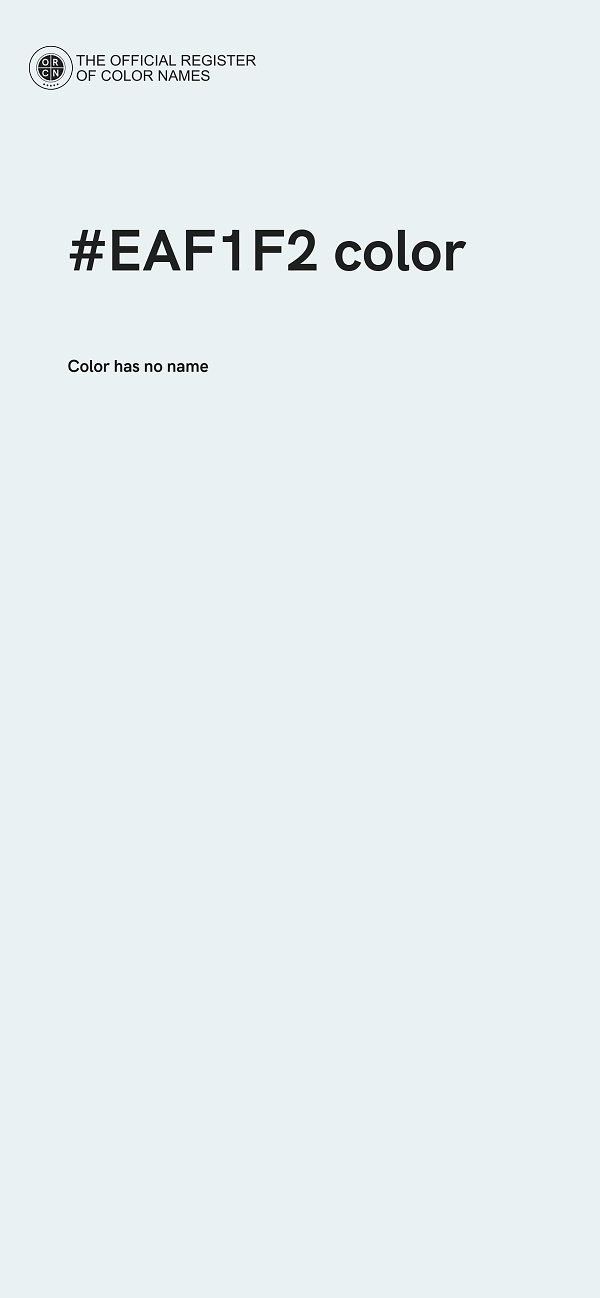 #EAF1F2 color image
